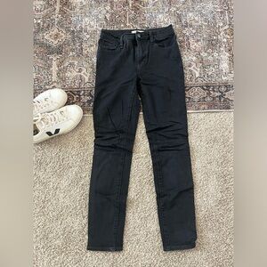 Madewell black skinny jeans road tripper